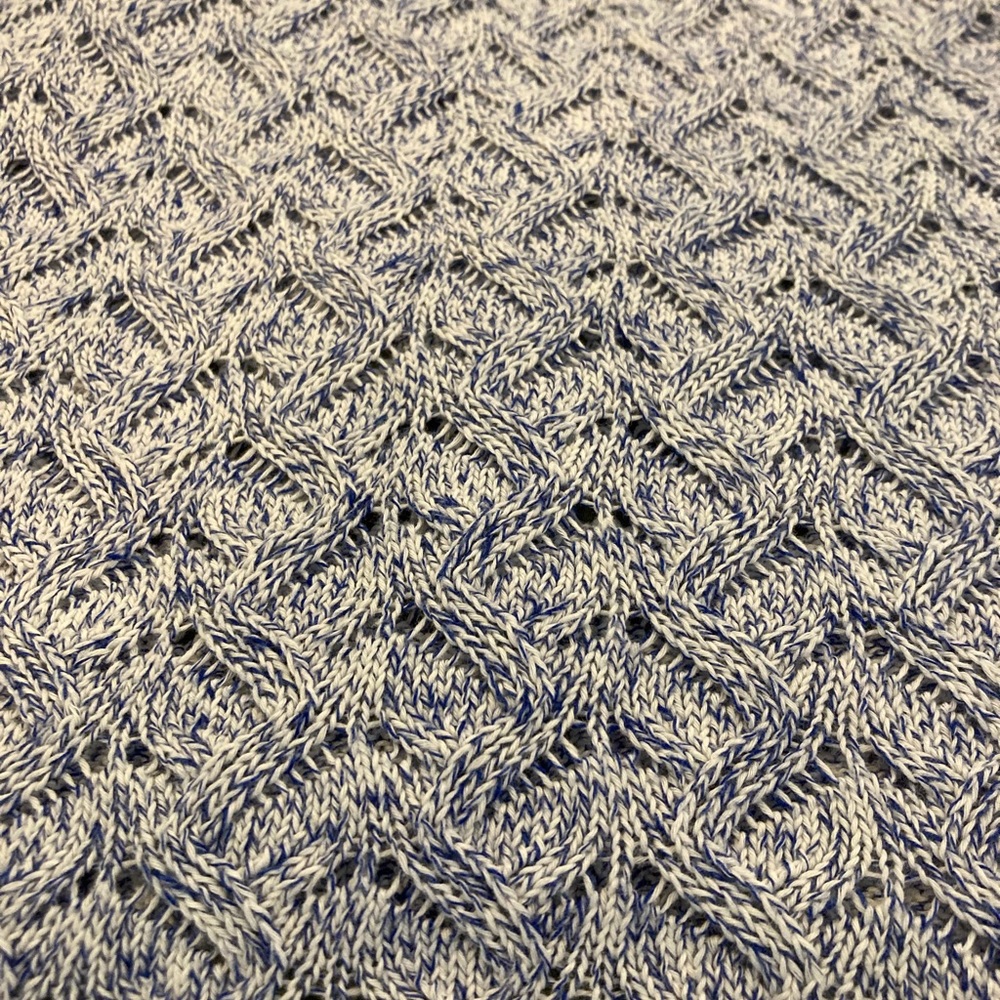 Talbots CREWNECK SWEATER, Blue/White